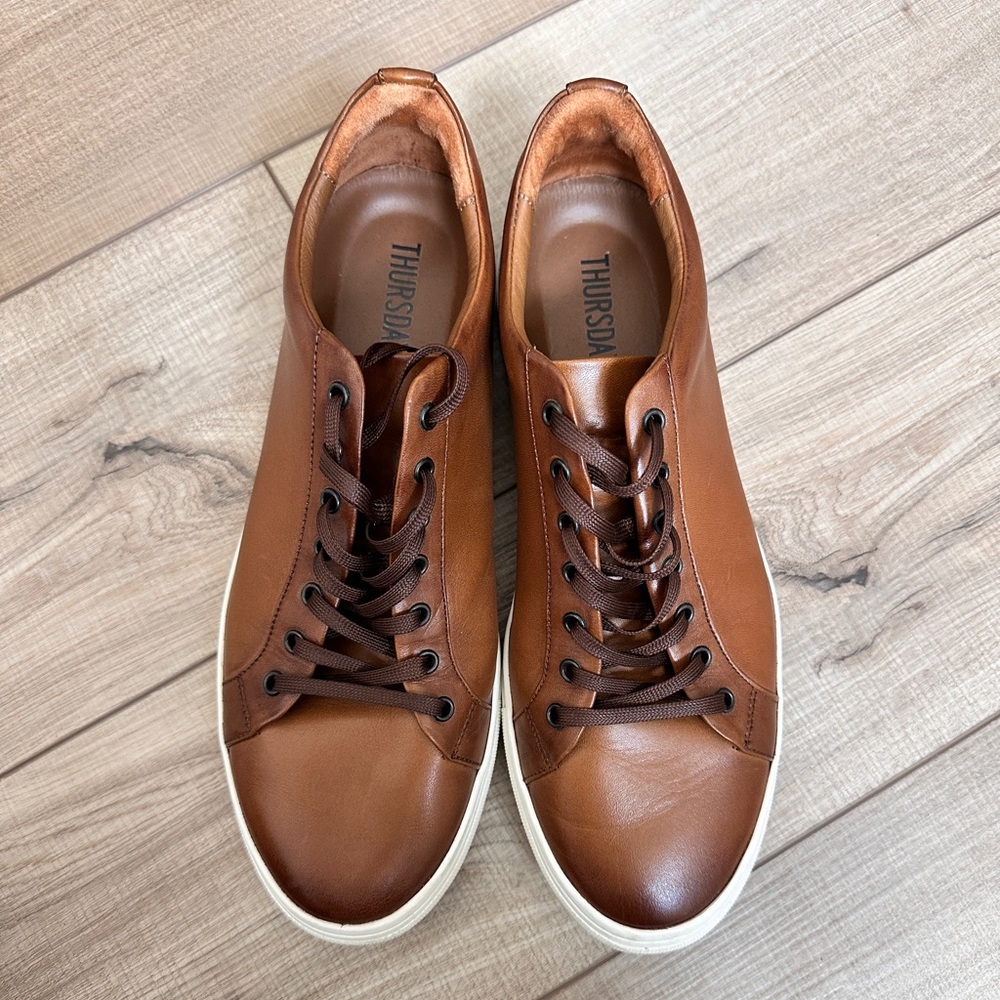 NEW NEW!! Thursday Boot Company Mens size 11 BROWN Sneakers Shoes Leather